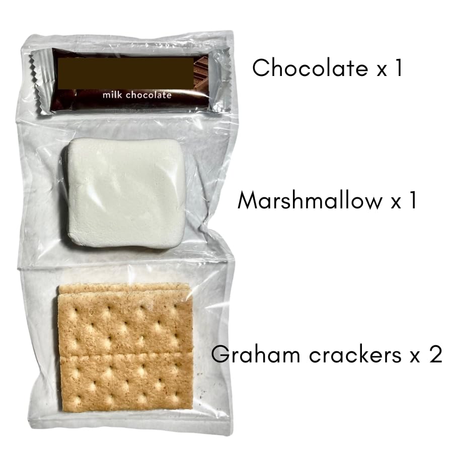 KP | S'MORES KIT | Individually packaged set: Graham Crackers, Marshmallow, Chocolate (25 SETS)