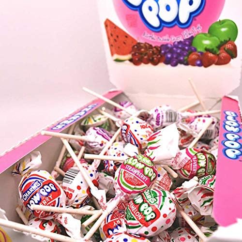 Charms Blow Pop Lollipops - Individually Wrapped Dual Candy and Gum Suckers - Peanut Free, Gluten Free - Bulk Treat for Kids and Adults - Assorted