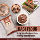 Aiva Finger Millet Flour | Ragi Flour (4 LB) - Stone-Ground Whole Grain Flour for Baking, Cooking, and Traditional Recipes