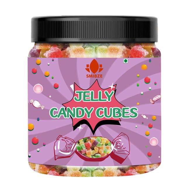 SMIBZE Natural Jelly Candy Cubes 250 GM (Pack of 1) SMIBZE
