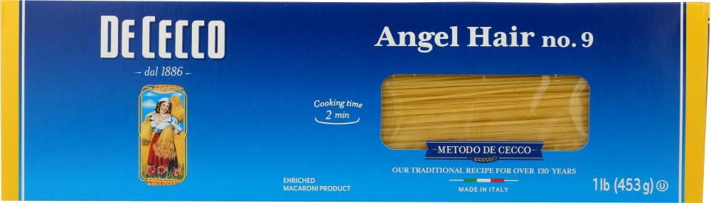 De Cecco Pasta, Angel Hair, 16 Ounce (Pack of 5) by De Cecco