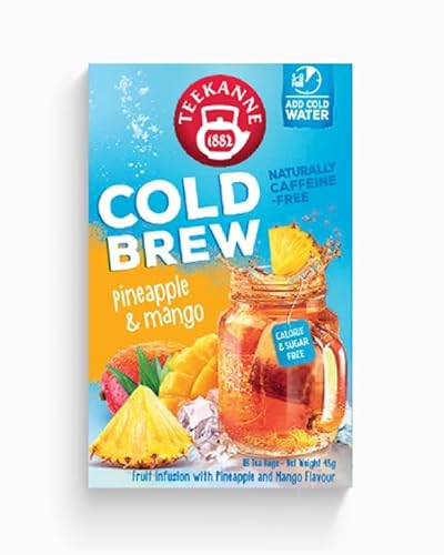 Cold Brew Tea, Pineapple and Mango Flavor by Teekanne 18 sachets