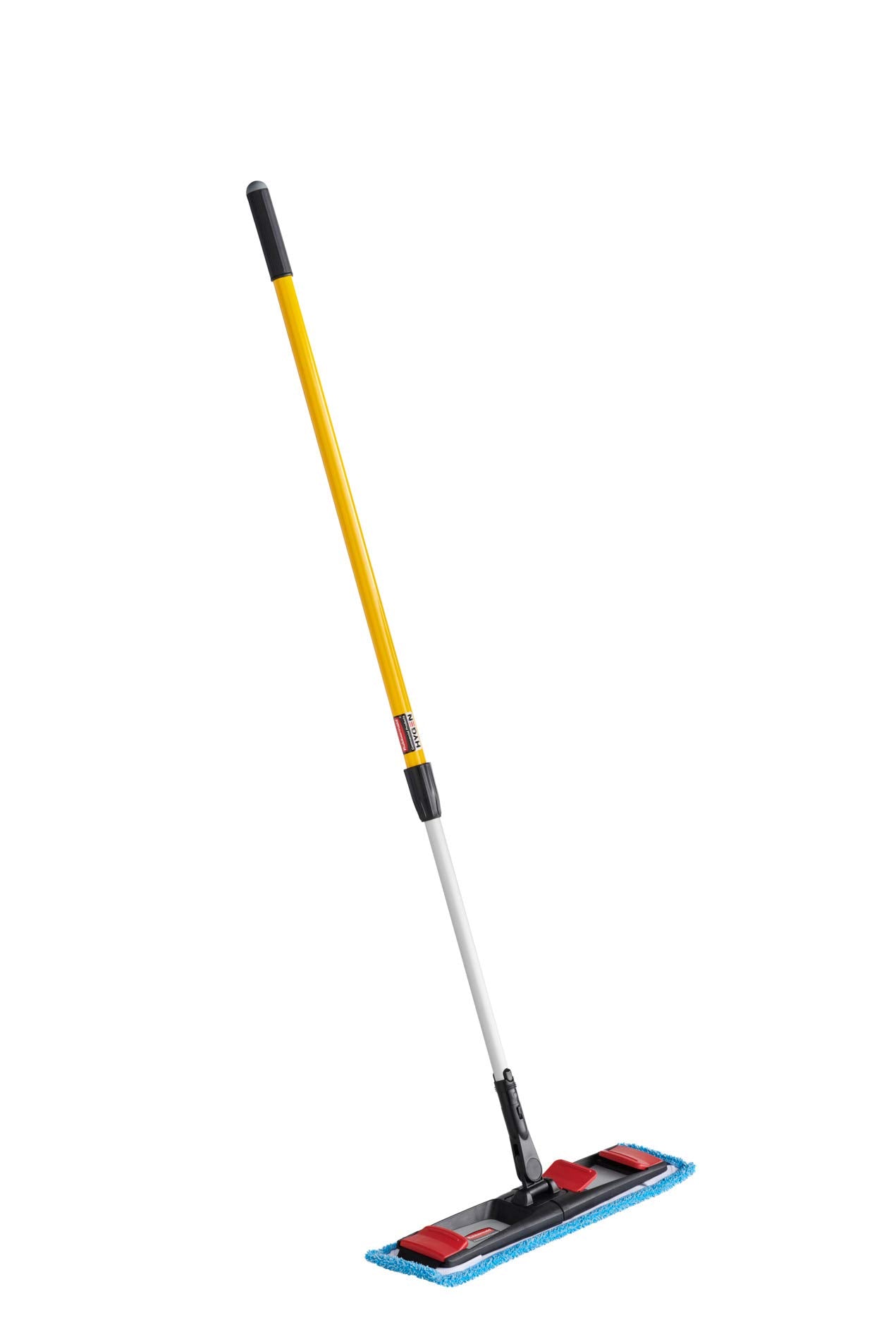 Rubbermaid Commercial Products 18 inch Adaptable Flat Mop Microfiber Pad, Blue, for Janitorial/Professional Cleaners and Light-Duty Cleaning/Mopping