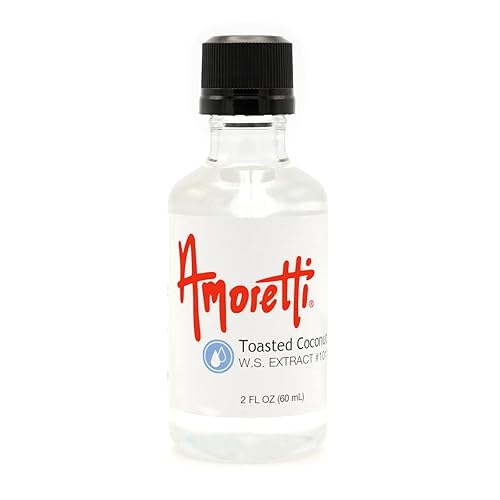Amoretti - Toasted Coconut Extract Water Soluble 2 oz - Highly Concentrated & Perfect For Pastry, Savory, Brewing, and more, Preservative Free, Vegan