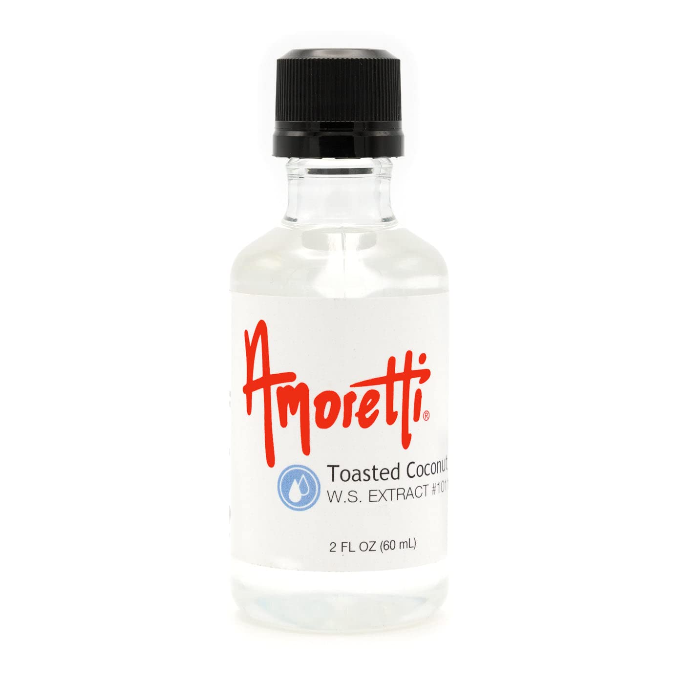 Amoretti - Toasted Coconut Extract Water Soluble 2 oz - Highly Concentrated & Perfect For Pastry, Savory, Brewing, and more, Preservative Free, Vegan