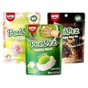 AMOS Peelerz Peelable Gummy Candy Bundle, Boba Tea & Matcha & Cherry Blossom Flavors, Fruit Gummy Variety Pack,3 Pack