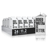 Boxed Water 11.2 oz. (24 Pack) - Better Than Premium Plastic Purified Drinking Water BPA-Free, Refillable Reusable Cartons - Mini