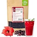 Soeos Organic Hibiscus Flower Herbal Tea, 1lb (16oz), Hibiscus Tea Loose Leaf, Bold Tart Flavor, Caffeine-Free & Naturally Refreshing, Perfect