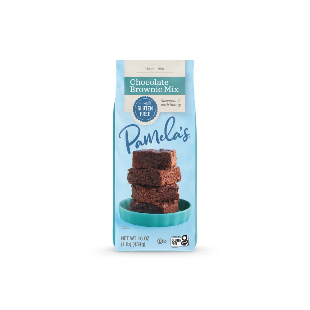 Pamela's Chocolate & Brownie Mix, Kosher, Gluten Free, 16 Ounce (Pack of 6)
