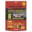 Snak Club x Hot Ones Tangy Chili Snack Mix, Mild Spicy Snacks with Peanuts, Pretzels, Sesame Sticks, Toasted Corn & Cashews, Inspired by Hot Ones Hot