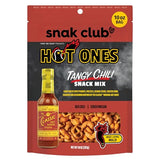 Snak Club x Hot Ones Tangy Chili Snack Mix, Mild Spicy Snacks with Peanuts, Pretzels, Sesame Sticks, Toasted Corn & Cashews, Inspired by Hot Ones Hot