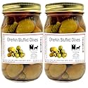 Stuffed Large Olives - Choose Two 16 oz. Jars (Gherkin Stuffed Olives)