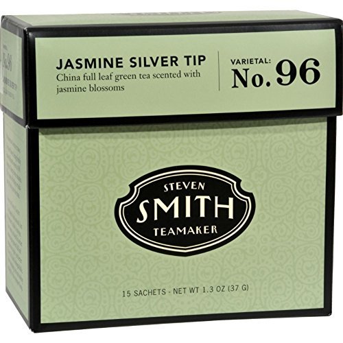 Smith Teamaker Jasmine Silver Tip Green Tea (6x15 Bag) ( Value Bulk Multi-pack)