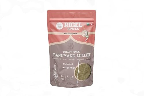 Rigel Spices Barnyard Millet | 2lbs resealable pack | Kuthiraivali | Non GMO | Gluten Free | Rich in fiber