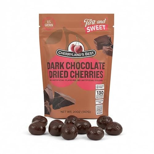 Cherryland's Best Dark Chocolate Covered Cherries, 20 oz resealable bag