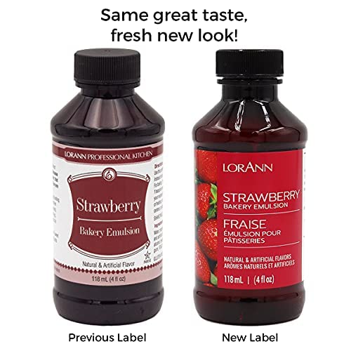 Strawberry Bakery Emulsion, 4 ounce bottle