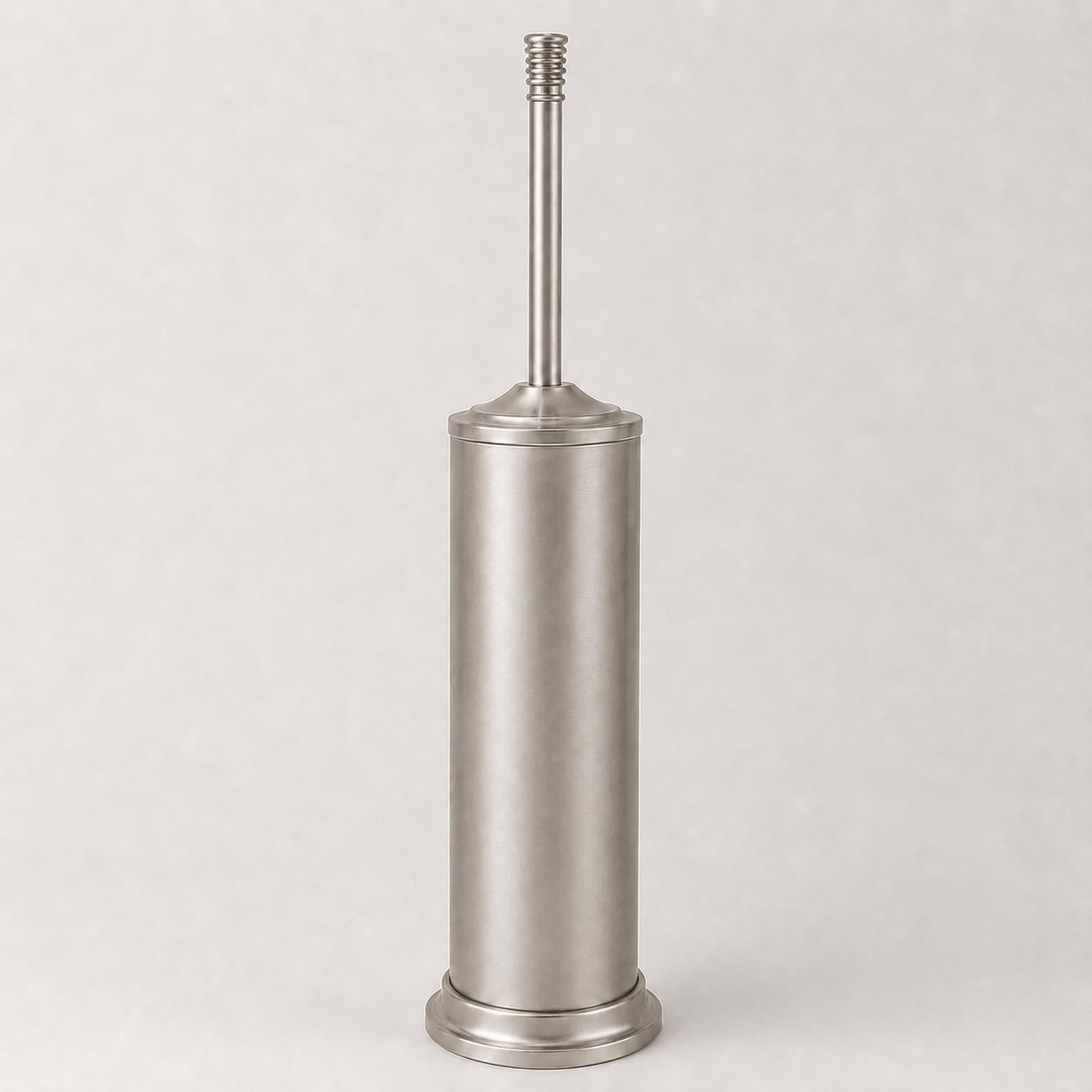 Nickel Toilet Brush and Holder Set?Extra Long Handled Toilet Bowl Brush and Holder?Stainless Steel Heavy Duty Toilet Brush for Bathroom,Deep Cleaning