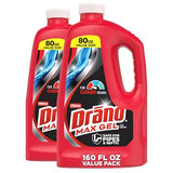 Drano Max Gel Drain Clog Remover & Cleaner, Fast-Acting to Unclog Standing Water & Remove Hair, Grease & Food Blockages, Safe for all Pipes & Septic
