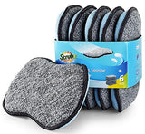 Multi-Purpose Scrub Sponges for Kitchen by Scrub- it - Non-Scratch Microfiber Sponge Along with Heavy Duty Scouring Power - Effortless Cleaning
