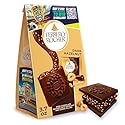 Ferrero Rocher Premium Dark Hazelnut chocolate squares, Individually Wrapped Chocolates, Great for Sharing or Gifting, 3.7 oz