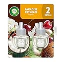 Air Wick Plug in Scented Oil Refill, 2ct, Paradise Retreat, Air Freshener, Essential Oils