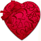 Mrs. Cavanaugh’s 1 lb. Sugar Free (Mixed - 65% Milk & 35% Dark) Chocolate Heart Shaped Box