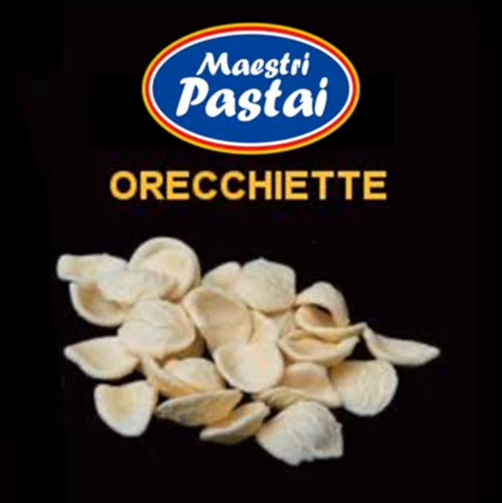 Maestri Pastai, Gourmet Orecchiette Italian Pasta Shells "Little Ears Pasta", (Special "Series 42"), Premium Quality Imported from Mercato San