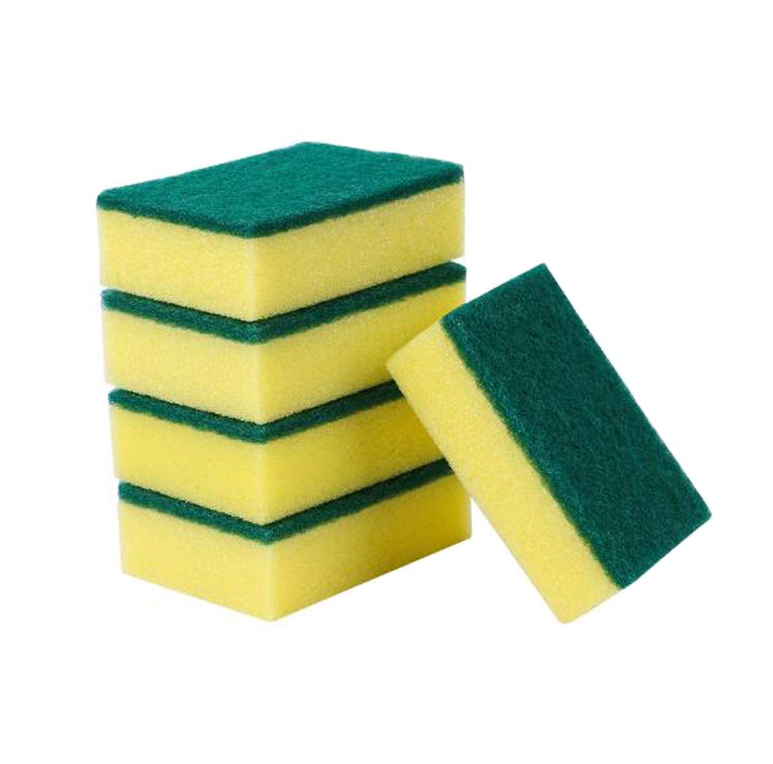 Ewanda store 20 Pcs Scrub Sponge Dish Cleaner Pad Sponge Scrub Brushes Kitchen Sponge Cleaner