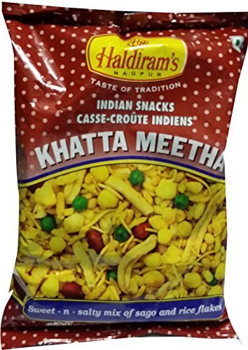 Haldiram Khatta Meetha Sweet and Spicy Snack Mix, 7 Ounce