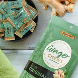 Bali's Best Ginger Chews, Spicy Original Flavor, 5.08 Oz, Individually Wrapped Soft Candy, Made with 100% Real Ginger, Digestive Health Support, Upset