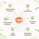 CURRYiT Instant Chettinad Chicken Curry Paste | Just Add Chicken, Lamb, Fish, Egg | Ready in 15-30 Mins | Serves 6 | Made with Ghee | No Preservatives