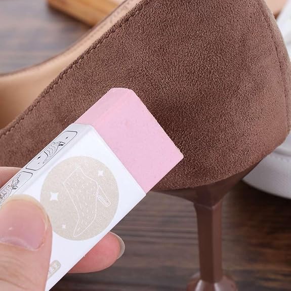 2Pcs White Suede and Nubuck Eraser,Sheepskin Shoe Cleaning Eraser Leather Fabric Shoes Care White Sneakers Cleaner Dirt Remover Quickly Remove Dust