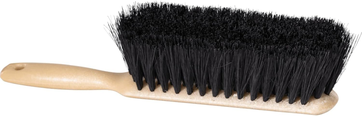 Pferd Maintenance Plastic Block Heavy Duty Counter Duster - Black Synthetic Bristles, 2-1/2" Trim Length, 8" Length - Professional Cleaning Tool