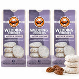 Mexican Wedding Cookies, 6 Ounce (Pack of 3), Buttery Cookies with Pecans and Dusted with Powdered Sugar by La Monarca Bakery