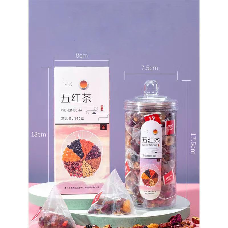 Chinese herbs Tea Tea Bags Combination of Herbal Tea ??? Five red Tea 5.64oz?160g,8gx20p?