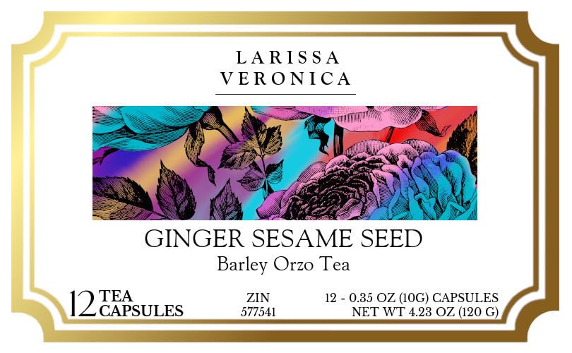 Ginger Sesame Seed Barley Orzo Tea (Single Serve K-Cup Pods) (12 pods, ZIN: 577541) - 3 Pack