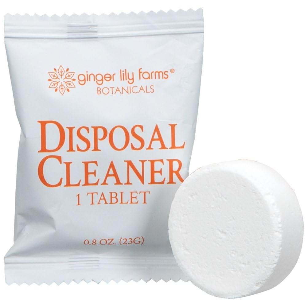Ginger Lily Farms Botanicals Garbage Disposal Cleaner Tabs, Deep Cleaning Tablets for Sink Disposals, Removes Odor-Causing Residues, Citrus Scent
