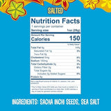 Brass Roots Organic Incan Protein Seeds - Salted - 10 oz, High Protein, School Safe, Nut Free, High Omega 3, Supports Gut Health, Good Source
