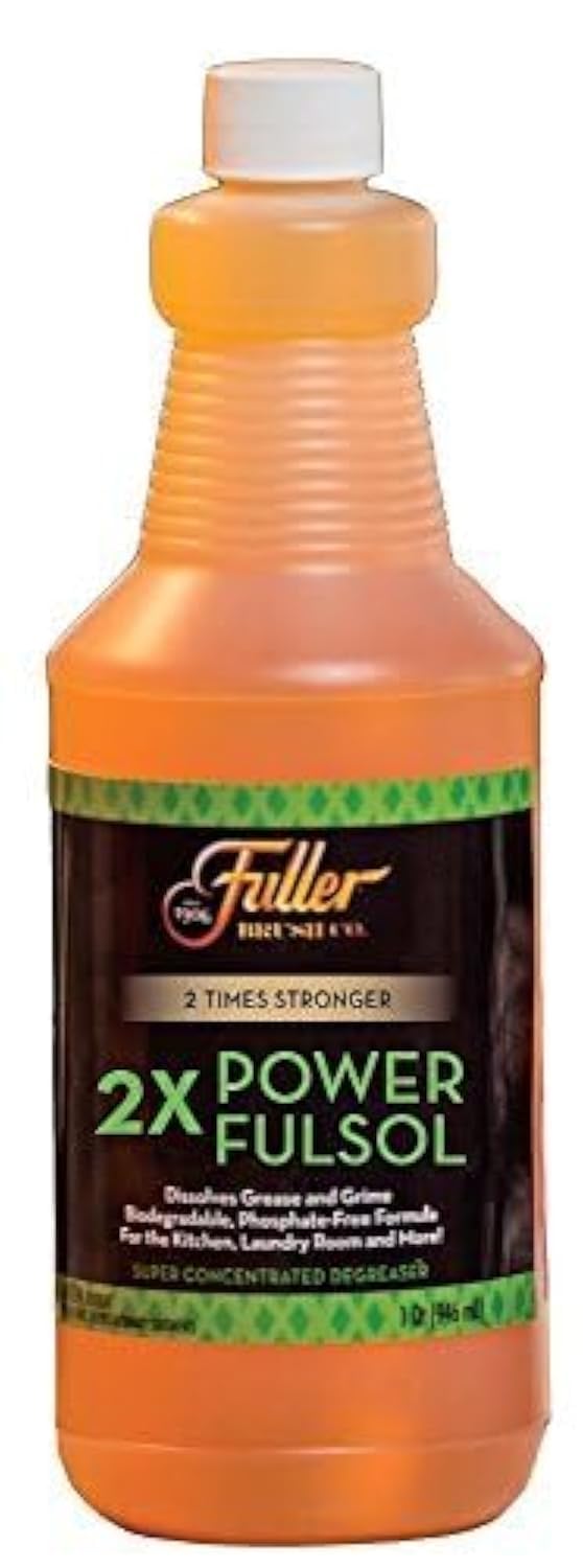 Fuller Brush 2X Power Fulsol Degreaser - Removes Grease, Oil, Grime & Stains - All Purpose Oil, Grease & Grime Cleaner For Bike, Automotive, Grill