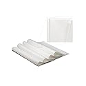 " OCCASIONS " Wedding Party Linen Feel White 13'' x 13'' Dinner Paper Napkins (120, Luncheon, Square Fold)
