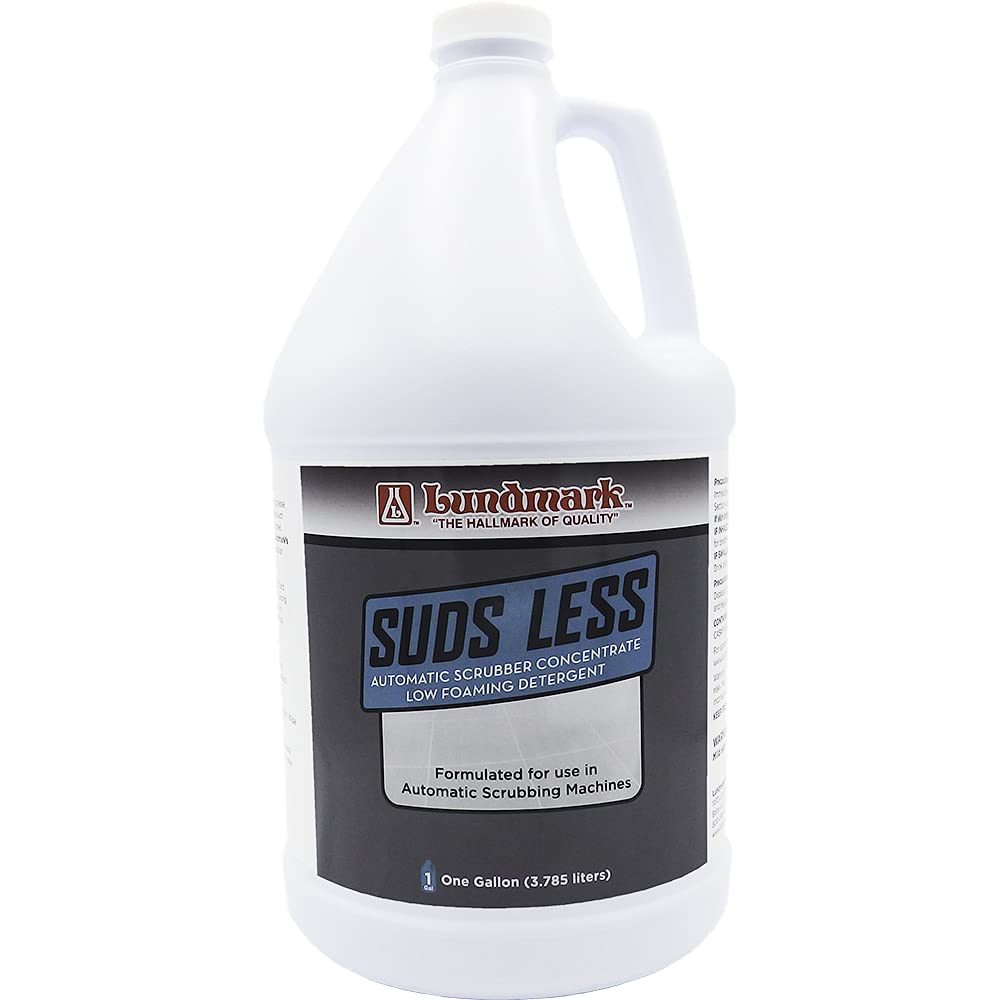 Lundmark, Suds Less, Low Foaming Cleanser for Floor Machines, 1-Gallon, 3278G01-4 (M-3278G01-4)