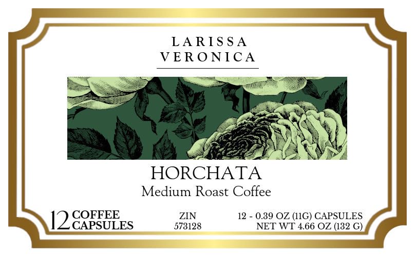 Horchata Medium Roast Coffee (Single Serve K-Cup Pods) (Gourmet, Naturally Flavored, Whole Coffee Beans) (12 pods, ZIN: 573128)