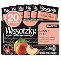 Wissotzky Sunny Peach Black Tea, 20 Tea Bags | Antioxidant Rich | Fruity Delight | Black Tea Bags