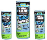 Sellars ToolBox Z400 Blue Shop Towel Recycled Disposable 54400, 11" L x 9.4" W, (1 Roll of 55 Sheets)