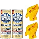 Bar Keepers Friend 2Pack CLEANING BUNDLE AllPurpose Cleanser and Polish (595G) Bundle COMES with 2 Microfiber Cleaning Cloths