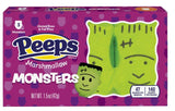 Peeps Halloween Peep Variety Pack of Marshmallows, Delicious Classic Treats with One Packet Each, Skulls, Pumpkins, Monsters and Ghosts (Pack of 4)