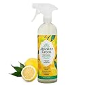 Absolute Green All Purpose Cleaner Spray, Non-Toxic, Kitchen, Bath, Countertop, Stainless, Safe around Kids + Pets, Natural Lemon Scent, 25 oz (6
