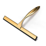 10inch T Shape Water Squeegee for Cars,Bathroom,Glasses or The top of Kitchen Range stailess Steel Gold Finish