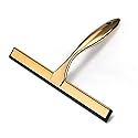 10inch T Shape Water Squeegee for Cars,Bathroom,Glasses or The top of Kitchen Range stailess Steel Gold Finish
