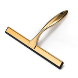 10inch T Shape Water Squeegee for Cars,Bathroom,Glasses or The top of Kitchen Range stailess Steel Gold Finish